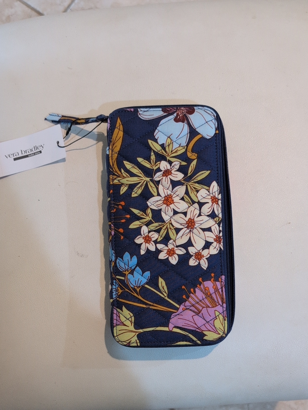 Vera Bradley " Coffee Garden "Travel Pill Case  - Retired Pattern - NWT